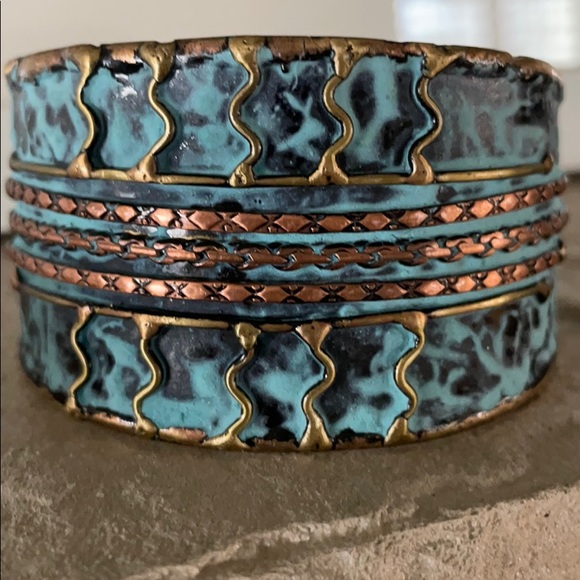 Adjustable turquoise bracelet and ring set 💙 - Picture 5 of 5